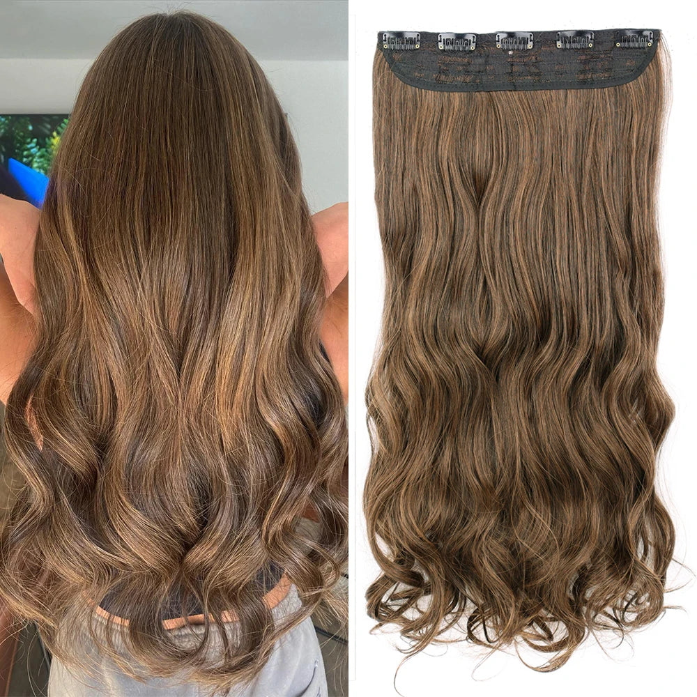 Long Wavy Clip In